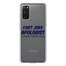 DistinctInk® Clear Shockproof Hybrid Case for Apple iPhone / Samsung Galaxy / Google Pixel - Fart Joke Apologist I Think They're a Gas