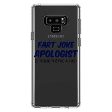 DistinctInk® Clear Shockproof Hybrid Case for Apple iPhone / Samsung Galaxy / Google Pixel - Fart Joke Apologist I Think They're a Gas