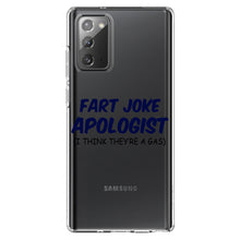 DistinctInk® Clear Shockproof Hybrid Case for Apple iPhone / Samsung Galaxy / Google Pixel - Fart Joke Apologist I Think They're a Gas