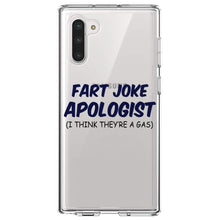 DistinctInk® Clear Shockproof Hybrid Case for Apple iPhone / Samsung Galaxy / Google Pixel - Fart Joke Apologist I Think They're a Gas