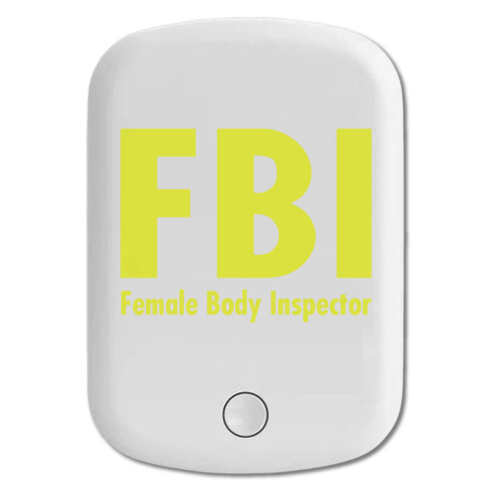 DistinctInk Magnetic Battery Pack, Wireless Portable Charger with USB-C Cable, Compatible with MagSafe iPhone 14 / 13 / 12 Series - FBI - Female Body Inspector