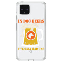 DistinctInk® Clear Shockproof Hybrid Case for Apple iPhone / Samsung Galaxy / Google Pixel - In Dog Beers, I've Only Had One