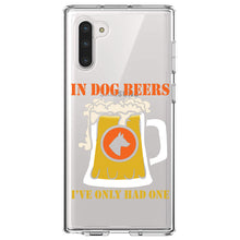 DistinctInk® Clear Shockproof Hybrid Case for Apple iPhone / Samsung Galaxy / Google Pixel - In Dog Beers, I've Only Had One