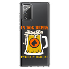 DistinctInk® Clear Shockproof Hybrid Case for Apple iPhone / Samsung Galaxy / Google Pixel - In Dog Beers, I've Only Had One