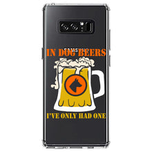 DistinctInk® Clear Shockproof Hybrid Case for Apple iPhone / Samsung Galaxy / Google Pixel - In Dog Beers, I've Only Had One