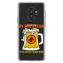 DistinctInk® Clear Shockproof Hybrid Case for Apple iPhone / Samsung Galaxy / Google Pixel - In Dog Beers, I've Only Had One