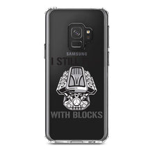 DistinctInk® Clear Shockproof Hybrid Case for Apple iPhone / Samsung Galaxy / Google Pixel - I Still Play with Blocks - Cars