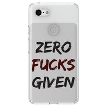 DistinctInk® Clear Shockproof Hybrid Case for Apple iPhone / Samsung Galaxy / Google Pixel - Zero F's Given