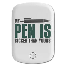 DistinctInk Magnetic Battery Pack, Wireless Portable Charger with USB-C Cable, Compatible with MagSafe iPhone 14 / 13 / 12 Series - My Pen Is Bigger Than Yours