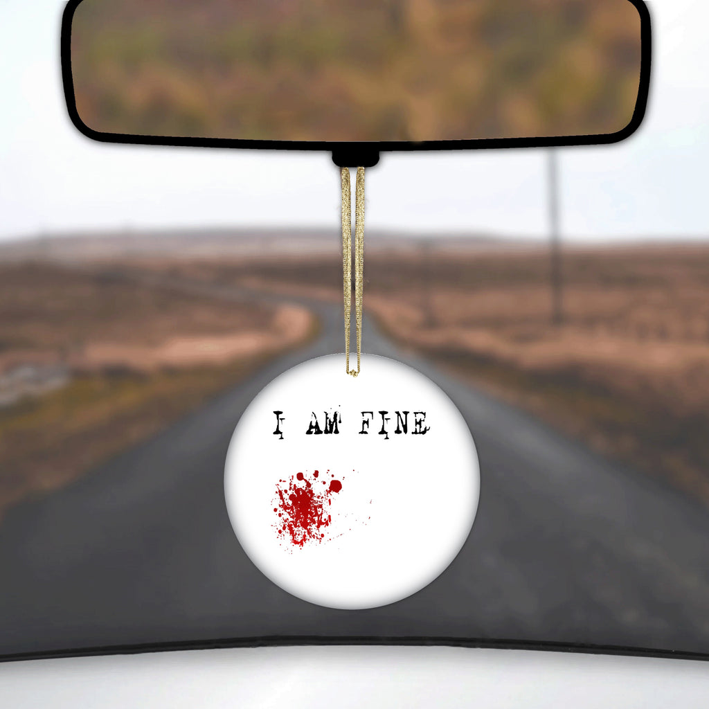 Blood Splatter Ceramic Ornament, view 3