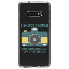 DistinctInk® Clear Shockproof Hybrid Case for Apple iPhone / Samsung Galaxy / Google Pixel - I Shoot People - Photography