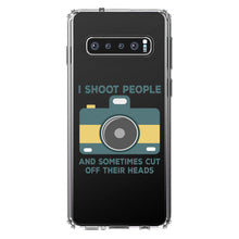 DistinctInk® Clear Shockproof Hybrid Case for Apple iPhone / Samsung Galaxy / Google Pixel - I Shoot People - Photography