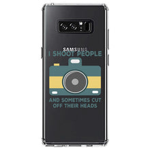 DistinctInk® Clear Shockproof Hybrid Case for Apple iPhone / Samsung Galaxy / Google Pixel - I Shoot People - Photography