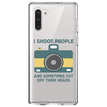 DistinctInk® Clear Shockproof Hybrid Case for Apple iPhone / Samsung Galaxy / Google Pixel - I Shoot People - Photography