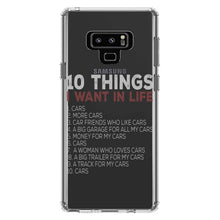 DistinctInk® Clear Shockproof Hybrid Case for Apple iPhone / Samsung Galaxy / Google Pixel - Things I Want In Life - Cars, Money, Woman