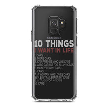DistinctInk® Clear Shockproof Hybrid Case for Apple iPhone / Samsung Galaxy / Google Pixel - Things I Want In Life - Cars, Money, Woman