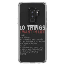 DistinctInk® Clear Shockproof Hybrid Case for Apple iPhone / Samsung Galaxy / Google Pixel - Things I Want In Life - Cars, Money, Woman