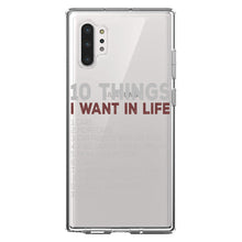 DistinctInk® Clear Shockproof Hybrid Case for Apple iPhone / Samsung Galaxy / Google Pixel - Things I Want In Life - Cars, Money, Woman