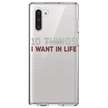 DistinctInk® Clear Shockproof Hybrid Case for Apple iPhone / Samsung Galaxy / Google Pixel - Things I Want In Life - Cars, Money, Woman