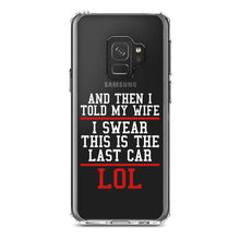 DistinctInk® Clear Shockproof Hybrid Case for Apple iPhone / Samsung Galaxy / Google Pixel - I Swear This Is The Last Car LOL