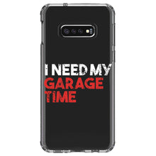 DistinctInk® Clear Shockproof Hybrid Case for Apple iPhone / Samsung Galaxy / Google Pixel - I Need My Garage Time