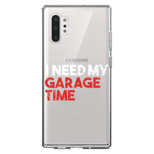 DistinctInk® Clear Shockproof Hybrid Case for Apple iPhone / Samsung Galaxy / Google Pixel - I Need My Garage Time