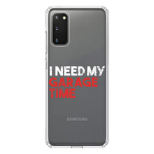 DistinctInk® Clear Shockproof Hybrid Case for Apple iPhone / Samsung Galaxy / Google Pixel - I Need My Garage Time