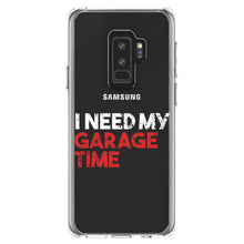 DistinctInk® Clear Shockproof Hybrid Case for Apple iPhone / Samsung Galaxy / Google Pixel - I Need My Garage Time