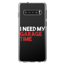 DistinctInk® Clear Shockproof Hybrid Case for Apple iPhone / Samsung Galaxy / Google Pixel - I Need My Garage Time