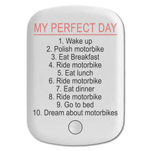 DistinctInk Magnetic Battery Pack, Wireless Portable Charger with USB-C Cable, Compatible with MagSafe iPhone 14 / 13 / 12 Series - My Perfect Day - Motorbike Motorcycle