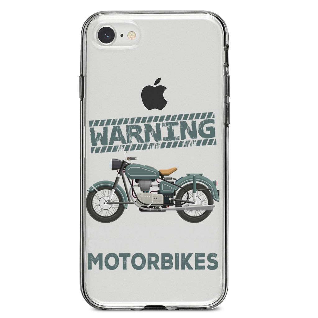 Spontaneously Talking About Motorcycles Clear Shockproof iPhone Case, view 5
