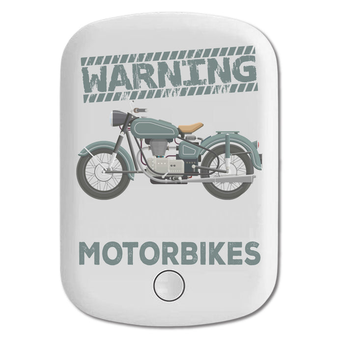 DistinctInk Magnetic Battery Pack, Wireless Portable Charger with USB-C Cable, Compatible with MagSafe iPhone 14 / 13 / 12 Series - Spontaneously Talking About Motorcycles