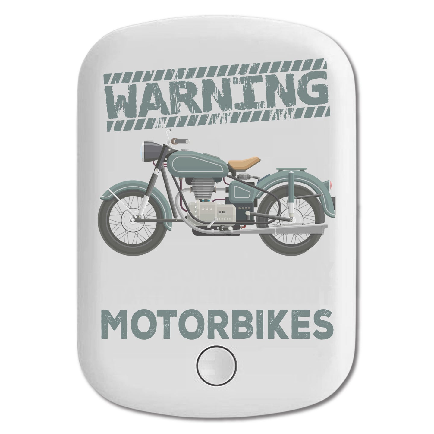 DistinctInk Magnetic Battery Pack, Wireless Portable Charger with USB-C Cable, Compatible with MagSafe iPhone 14 / 13 / 12 Series - Spontaneously Talking About Motorcycles