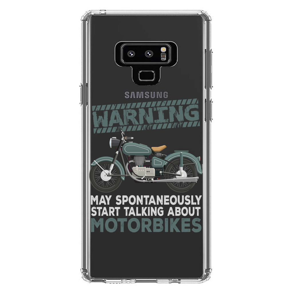 Spontaneously Talking About Motorcycles Clear Shockproof iPhone Case, view 11