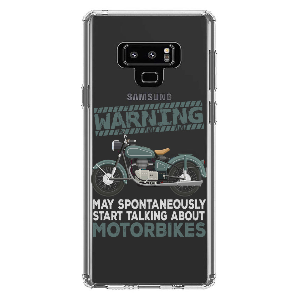 Spontaneously Talking About Motorcycles Clear Shockproof iPhone Case, view 11