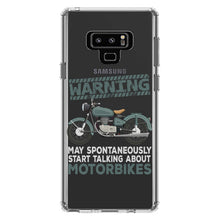 DistinctInk® Clear Shockproof Hybrid Case for Apple iPhone / Samsung Galaxy / Google Pixel - Spontaneously Talking About Motorcycles