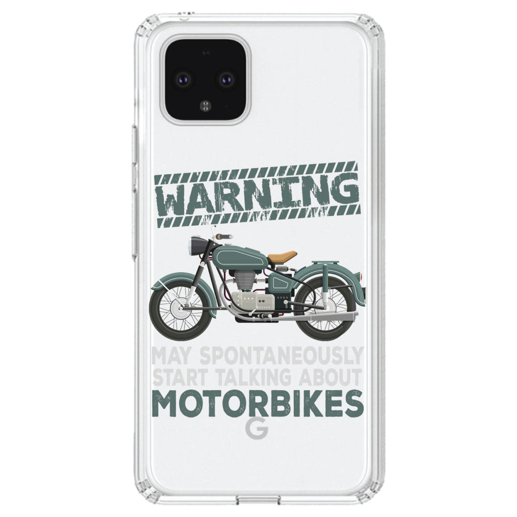 Spontaneously Talking About Motorcycles Clear Shockproof iPhone Case, view 24