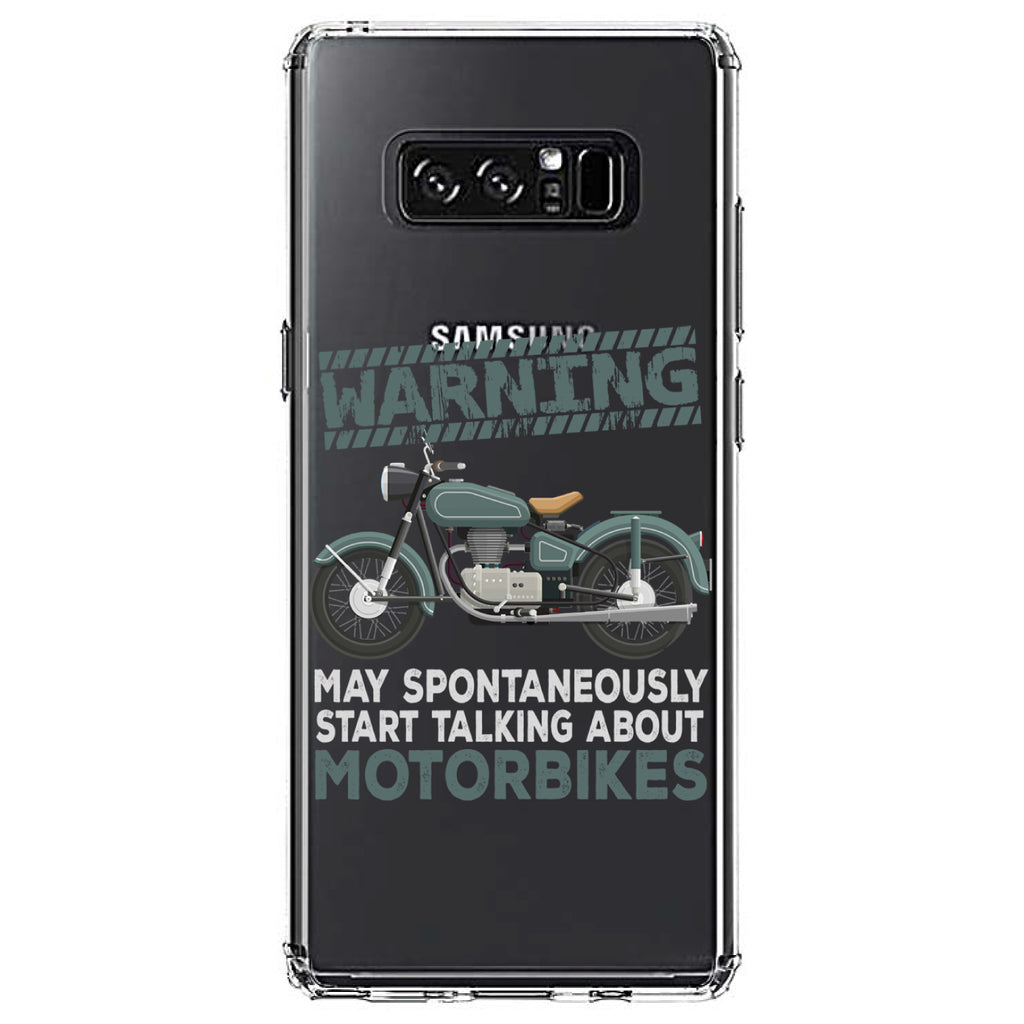 Spontaneously Talking About Motorcycles Clear Shockproof iPhone Case, view 12