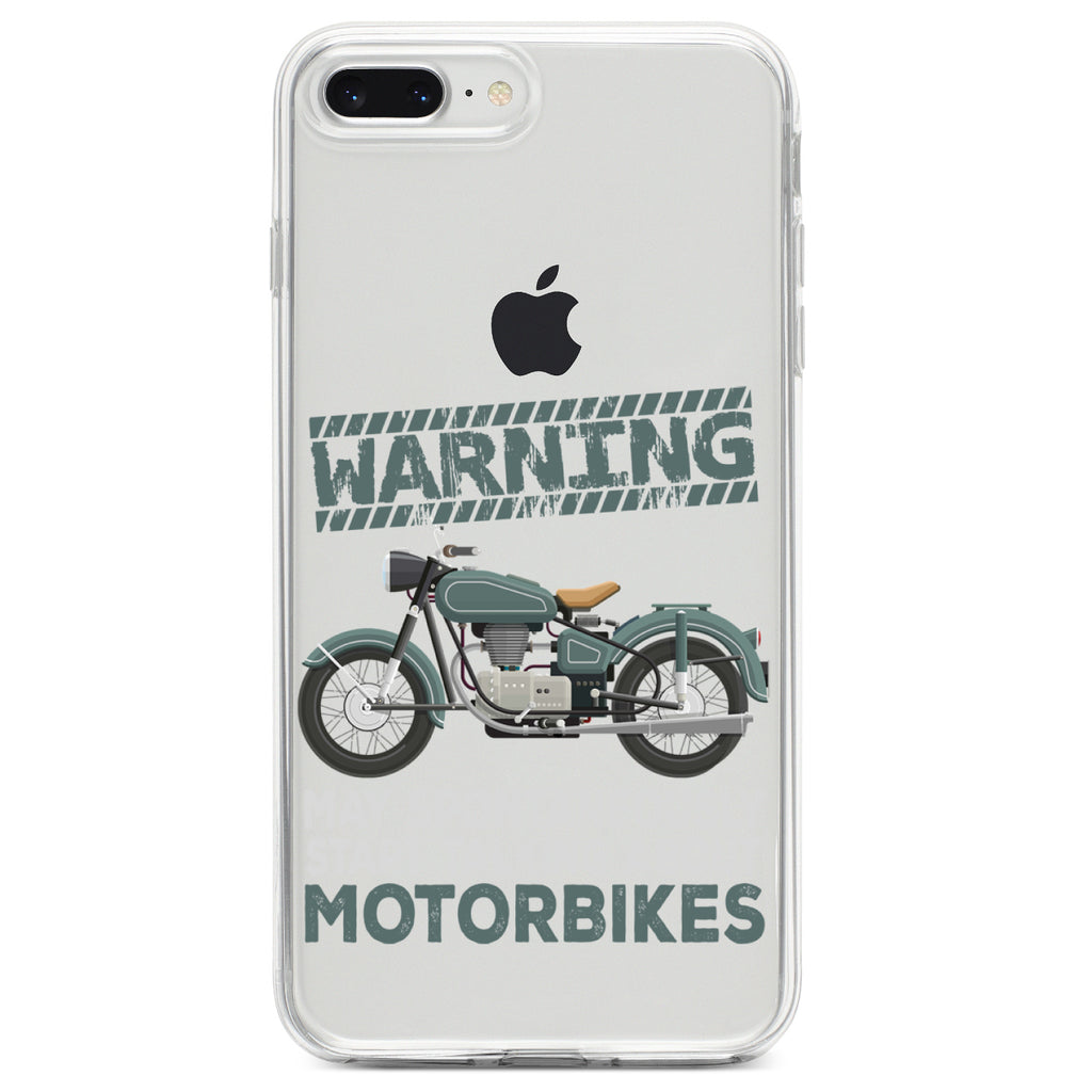 Spontaneously Talking About Motorcycles Clear Shockproof iPhone Case, view 6