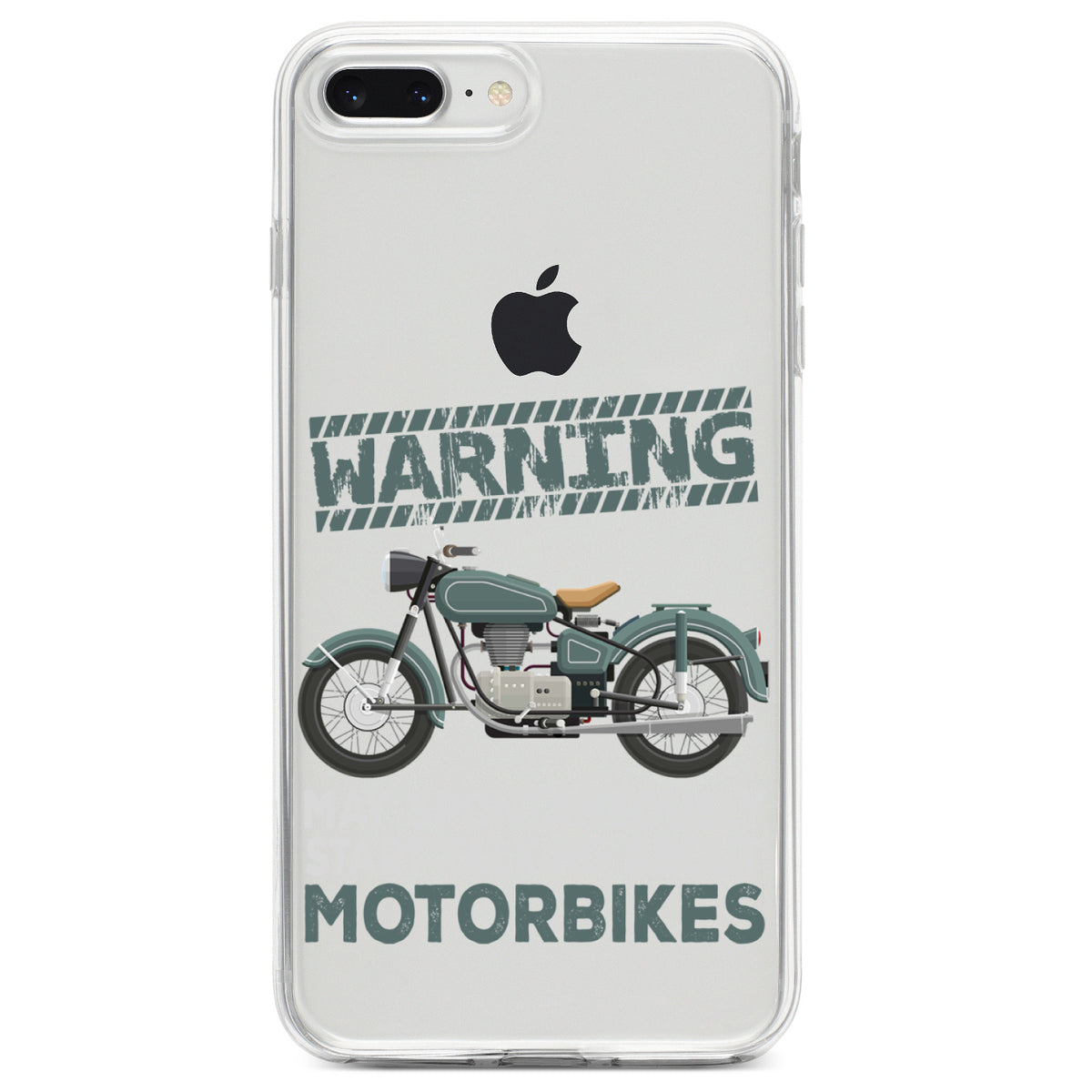 Spontaneously Talking About Motorcycles Clear Shockproof iPhone Case, view 6