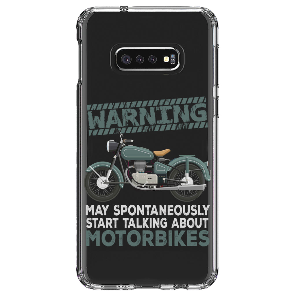 Spontaneously Talking About Motorcycles Clear Shockproof iPhone Case, view 18