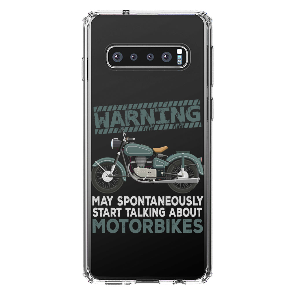 Spontaneously Talking About Motorcycles Clear Shockproof iPhone Case, view 16