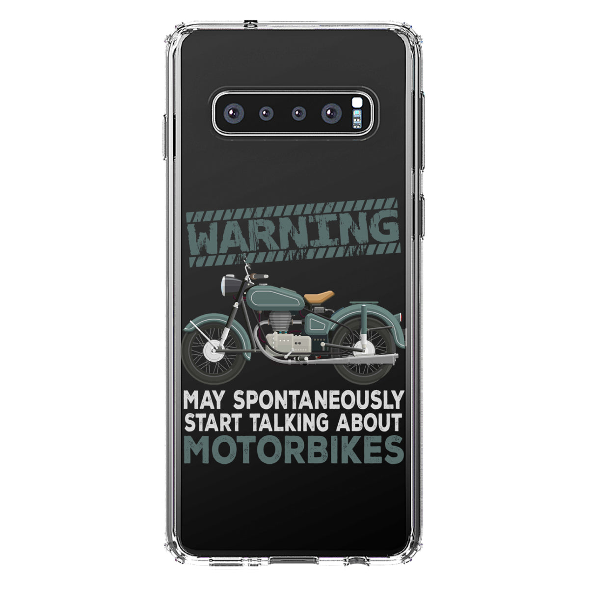 Spontaneously Talking About Motorcycles Clear Shockproof iPhone Case, view 16