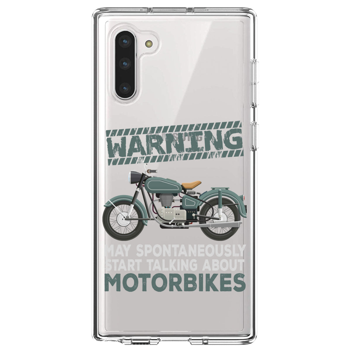 Spontaneously Talking About Motorcycles Clear Shockproof iPhone Case, view 9