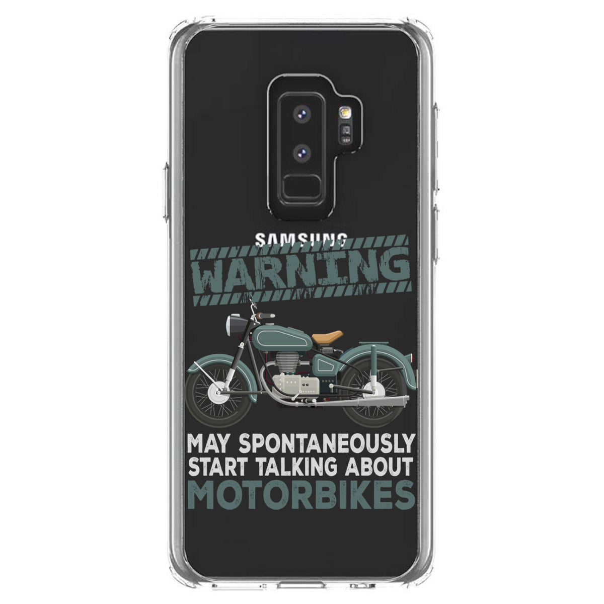 Spontaneously Talking About Motorcycles Clear Shockproof iPhone Case, view 20
