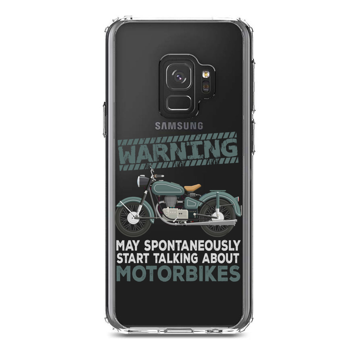 Spontaneously Talking About Motorcycles Clear Shockproof iPhone Case, view 19