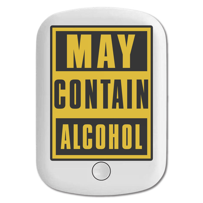 DistinctInk Magnetic Battery Pack, Wireless Portable Charger with USB-C Cable, Compatible with MagSafe iPhone 14 / 13 / 12 Series - May Contain Alcohol Warning Sign