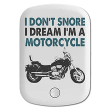 DistinctInk Magnetic Battery Pack, Wireless Portable Charger with USB-C Cable, Compatible with MagSafe iPhone 14 / 13 / 12 Series - I Don't Snore, I Dream I'm a Motorcycle