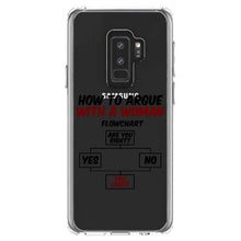DistinctInk® Clear Shockproof Hybrid Case for Apple iPhone / Samsung Galaxy / Google Pixel - How To Argue With a Woman Flowchart