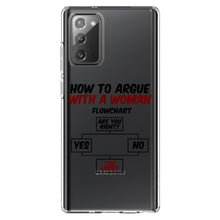 DistinctInk® Clear Shockproof Hybrid Case for Apple iPhone / Samsung Galaxy / Google Pixel - How To Argue With a Woman Flowchart